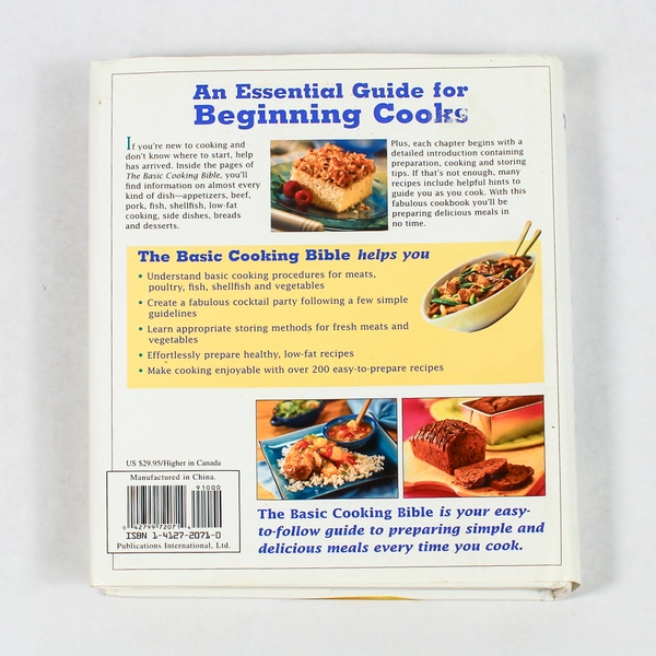 The Basic Cooking Bible 2005 Hardcover Cookbook with Dust Jacket Pre-Owned