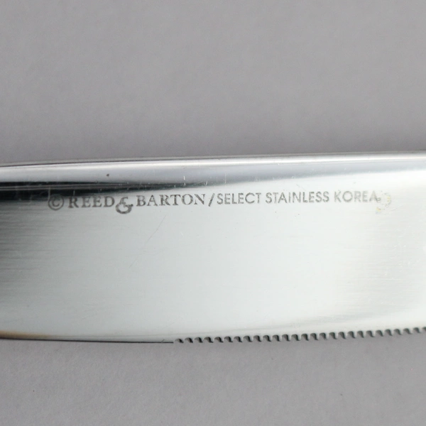 Set of 6 Reed & Barton Elegante Select Stainless Steel Dinner Knives 9"