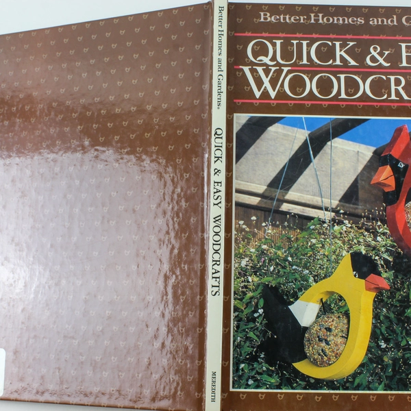 Quick & Easy Woodcrafts Better Homes and Garden Woodworking Wood Craft Art Vtg