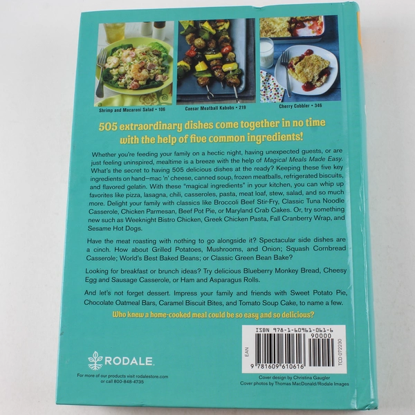 Magical Meals Made Easy 505 Family Favorites Cookbook by Rodale Good Condition