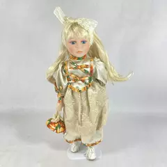 1999 Kinnex International Victorian Porcelain Doll 15 Inch Open Box