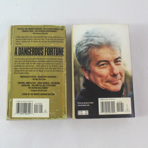 Lot of 2 Ken Follett Novels A Dangerous Fortune & Hornet Flight PB