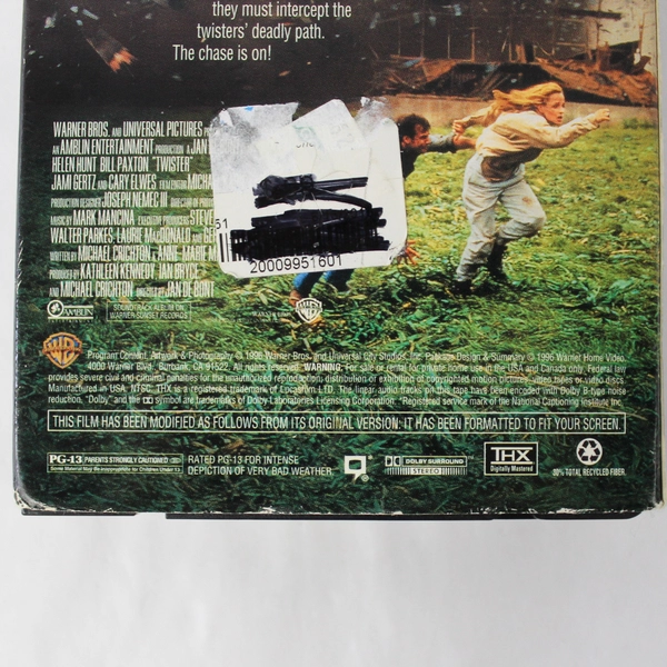 Twister VHS 1996 Bill Paxton Helen Hunt Movie Video Warner Bros