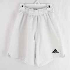 Adidas Aeroready Shorts White Drawstring Elastic Waist Youth Boy's Size Small