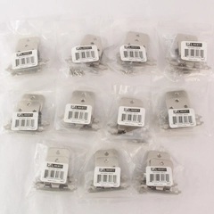 Lot of 11 Liberty Hardware Stainless Steel Cabinet Hinges Number H0104AC-SN-O