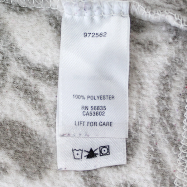 Cabela's Women's Fleece Jacket Large White Taupe Paisley Long Sleeve