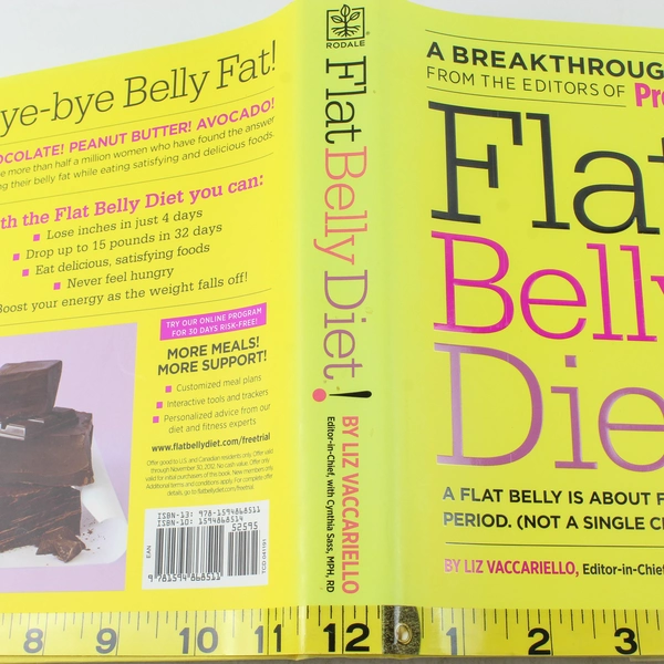 Flat Belly Diet by Liz Vaccariello 2008 Hardcover Book in Good Condition