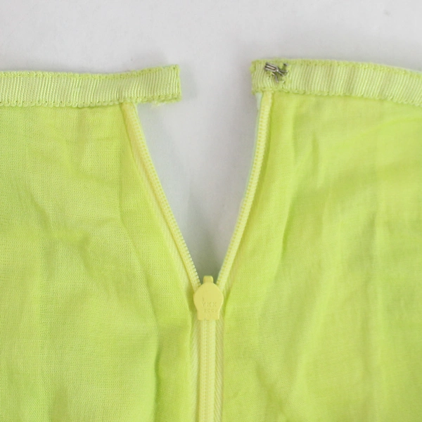Liz Claiborn Neon Green Polka Dot Pattern Cotton Midi Skirt Women's Size 10