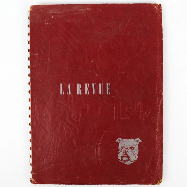 Vintage Willamina Union High School 1942 La Revue Yearbook Soft Cover