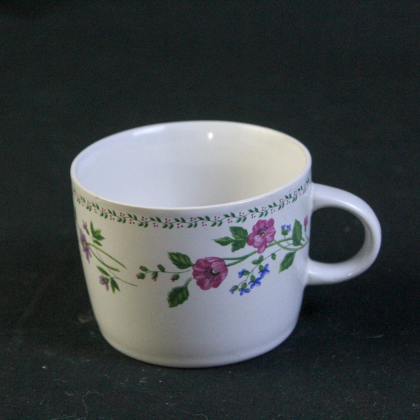 Lot of 2 Vintage Farberware English Garden Stoneware Coffee Cups 225