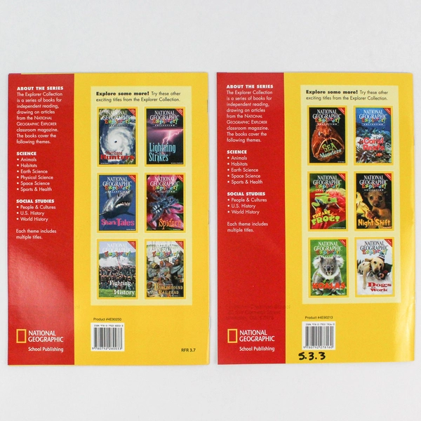 National Geographic Explorer Books Shark Tales & Wicked Weather Lot of 2