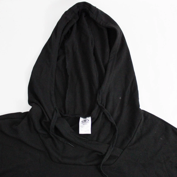 Athletic Works Black Hooded Long-Sleeved Activewear Shirt Women's Size M
