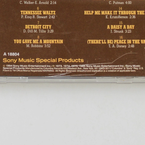 The Country Side Of Jim Nabors CD 1994 Sony Music Entertainment Good Condition