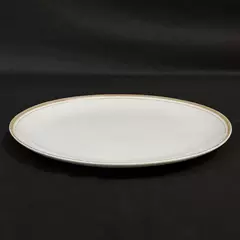 Royalton China Co. Translucent Porcelain 12.5" Oval Platter Gold Rim