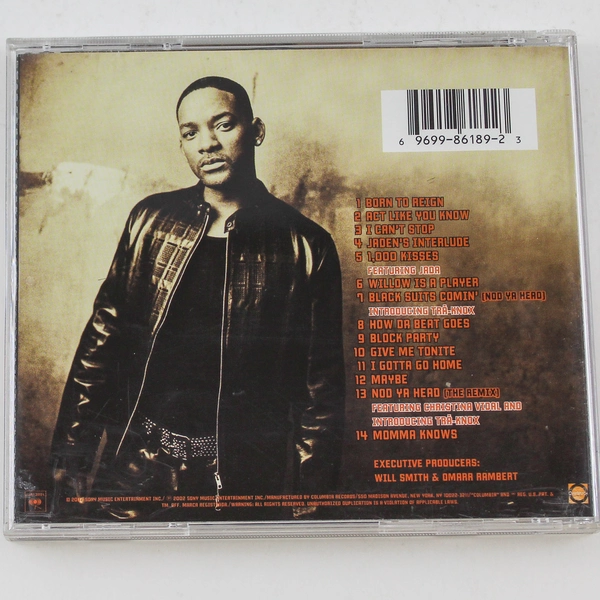 Will Smith Born To Reign CD 2002 Sony Music Pre-Owned Untested As Is