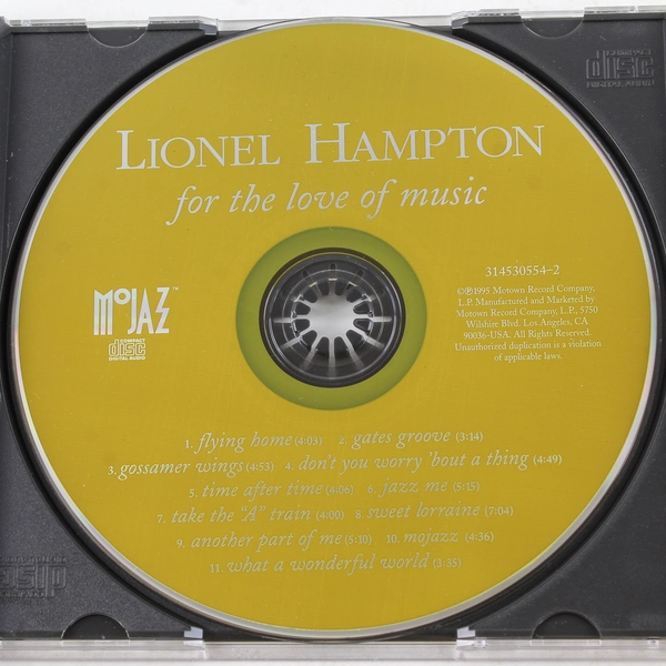 Lionel Hampton For the Love of Music CD 1995 Motown Pre-Owned Scratched Case