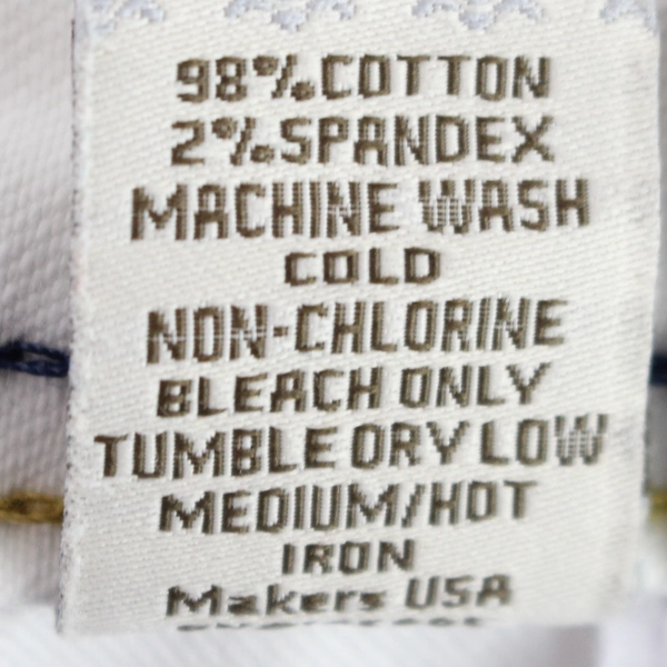 MU Premium Women's Size 12 White Embroidered Detail Straight Leg Style Pants