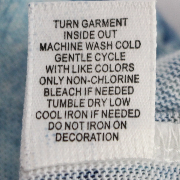 Christopher & Banks Women's Petite Blue Rhinestone Pattern Shirt Size P Large