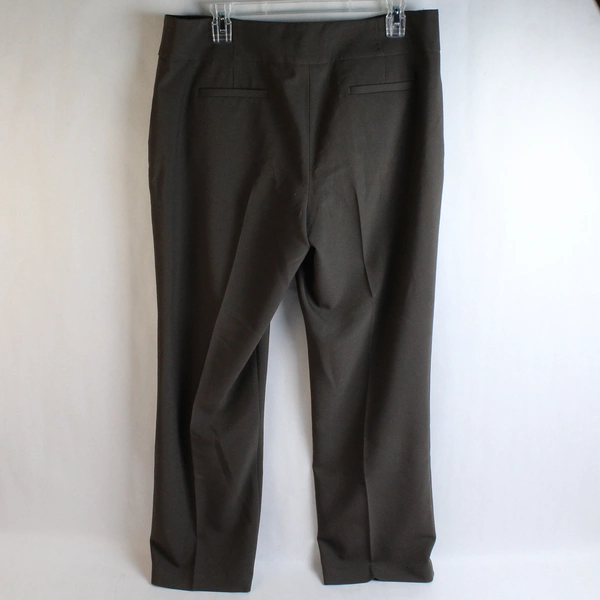 Tribal Slacks Women Size 12 Expresso Brown Comfort Waist Straight Leg