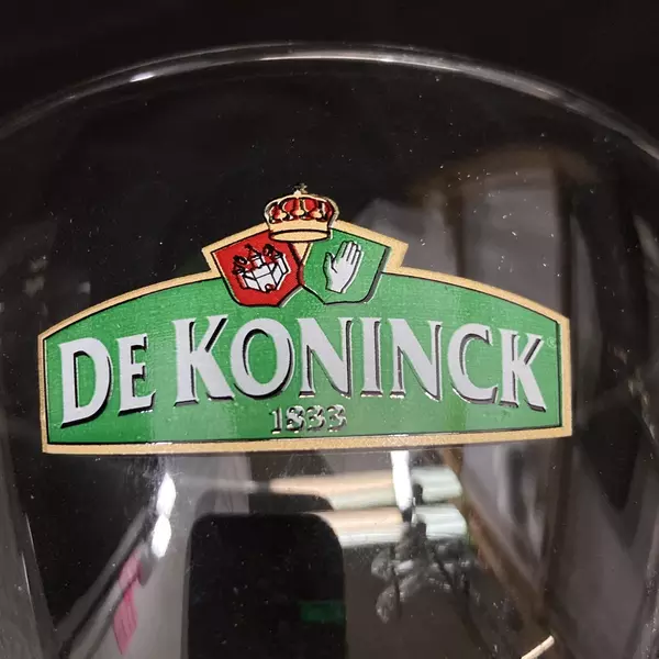 Lot Of 3 Mixed Footed Beer Glasses From Belgium De Koninck Petrus Belgique Ale