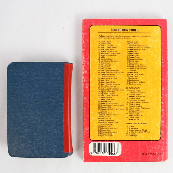 Lot of 2 English-French Books, Collins Dictionary & Profil Litterature Francais