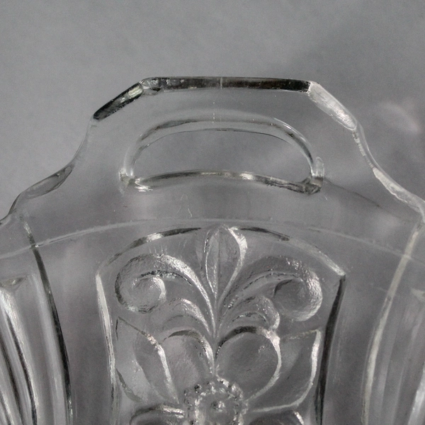 Vintage Indiana Glass Killarney Clear Floral Ribbed Bread & Butter Plate