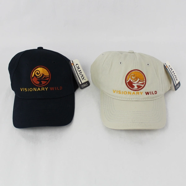 2 Ouray Sportswear Visionary Wild Embroidery Logo Baseball Hat NWT 100% Cotton
