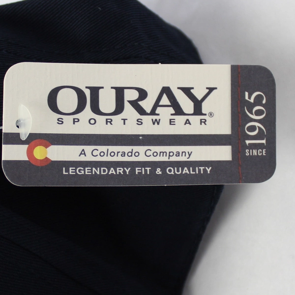 2 Ouray Sportswear Visionary Wild Embroidery Logo Baseball Hat NWT 100% Cotton
