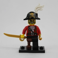 LEGO Collectible Minifigures Pirate Captain Series 8 8833 Complete with Stand