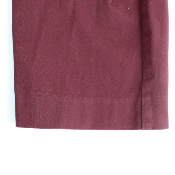 Worthington Wine Red Cotton Ankle Pants Women's Size 14
