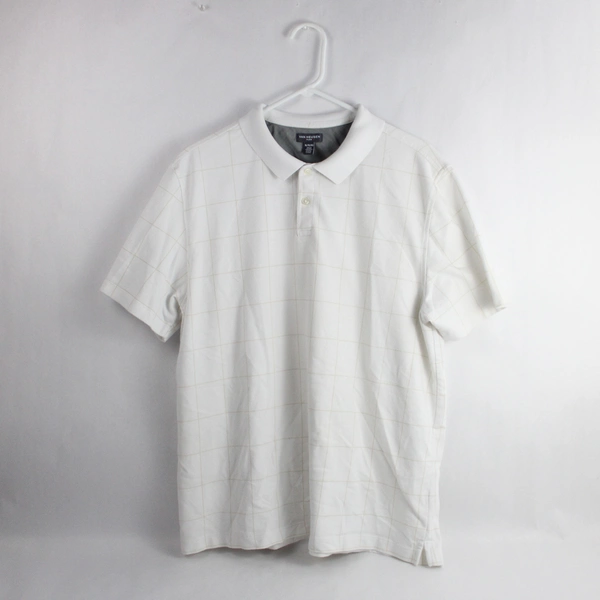 Van Heusen White Cotton Blend Polo Shirt Men's Size XL
