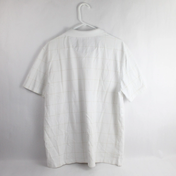 Van Heusen White Cotton Blend Polo Shirt Men's Size XL