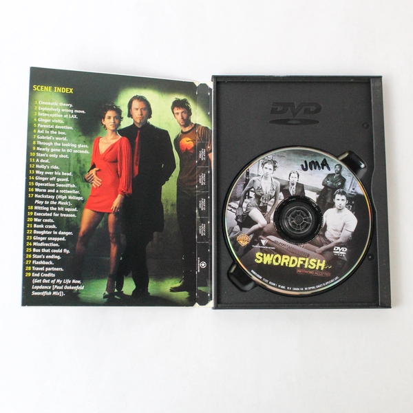 Swordfish DVD 2001 Warner Bros John Travolta Crime Drama