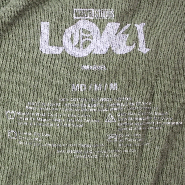 Marvel Loki & Variants Olive Green Graphic T-Shirt Women's Size M Pre-owned