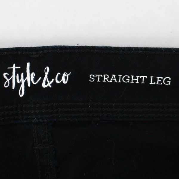 Style & Co. Straight Leg Black Jeans Women's Size 6S