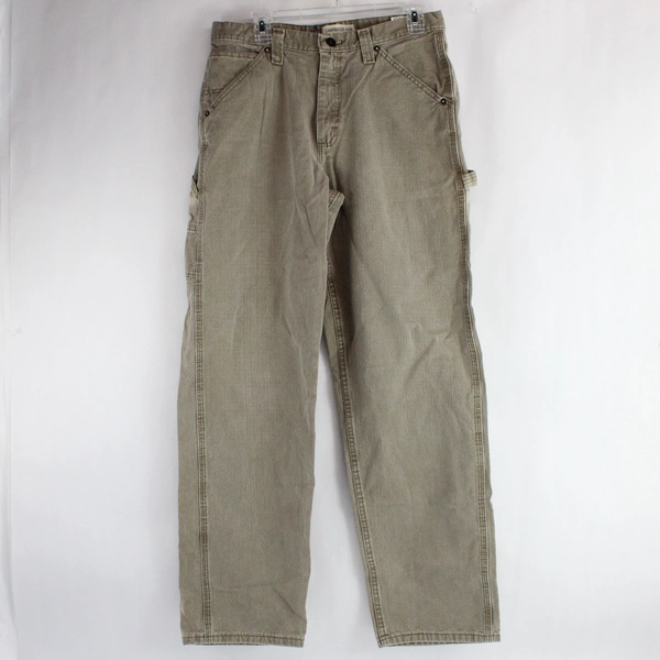 Lee Dungarees Taupe Cotton Carpenter Jeans Men's Size 34x33