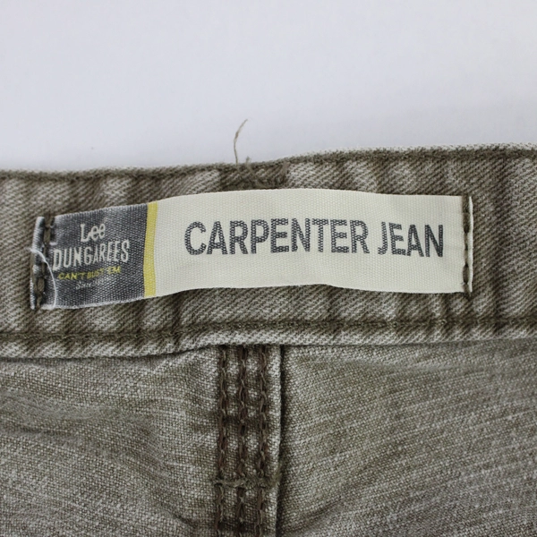 Lee Dungarees Taupe Cotton Carpenter Jeans Men's Size 34x33