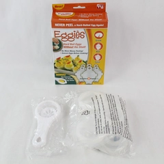 Eggies 6 Pack of Hard Boiled Egg Cookers Includes One Egg Separator 2011 NIB