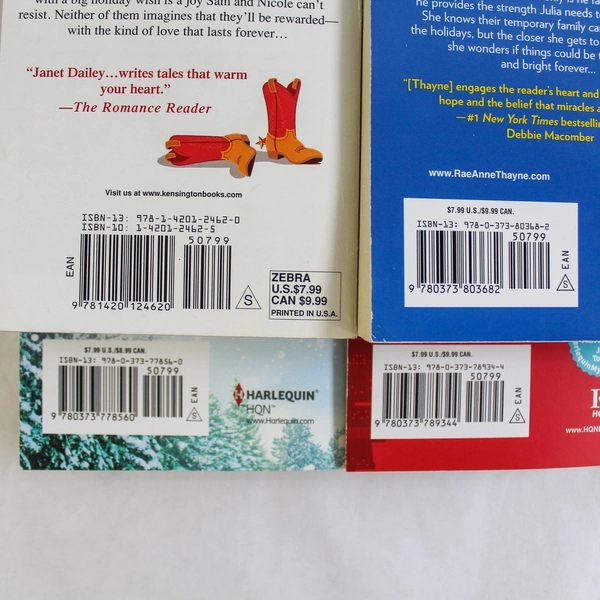 Lot of 4 Christmas Romance Novels Miracle on 5th Ave Sugar Pine Trail & More