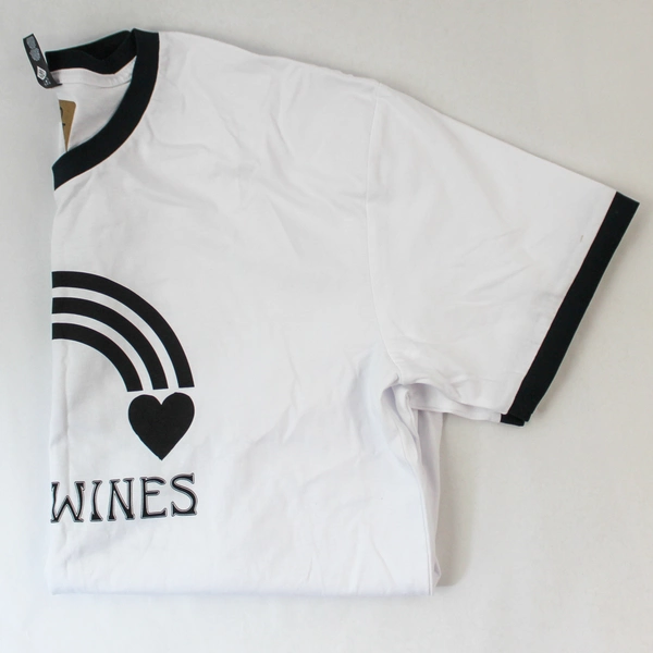 AS Colour Ringer Eco Print T-Shirt Remy Wines Men's Large White Short Sleeve
