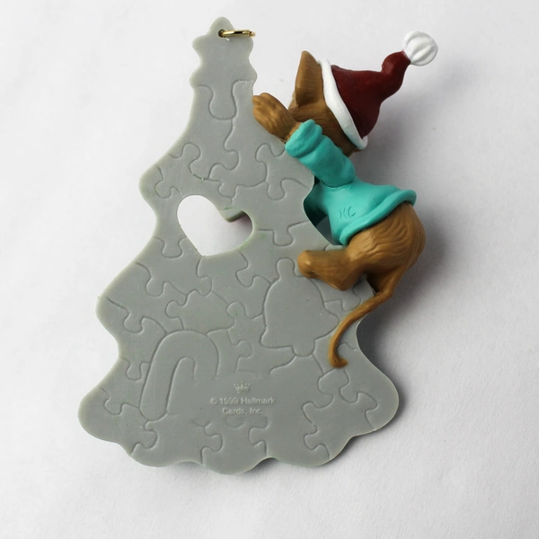 1999 Hallmark Keepsake Ornament Mouse Tree Adding The Best Part Original Box