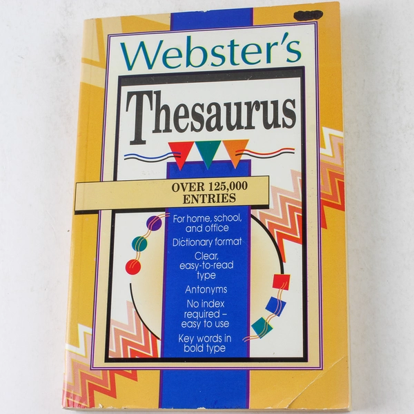 Webster's Thesaurus 1993 by Landoll Good Condition Home Office Reference