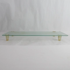 Rectangular Frosted Tempered Glass Cutting Board With Legs 11.75" x 20.25"