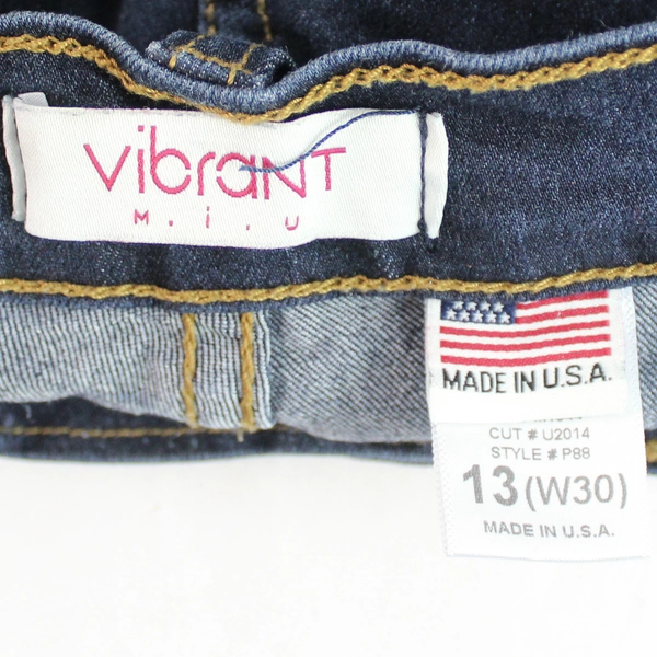 Vibrant MIU Dark Wash Skinny Jeans Juniors Size 13