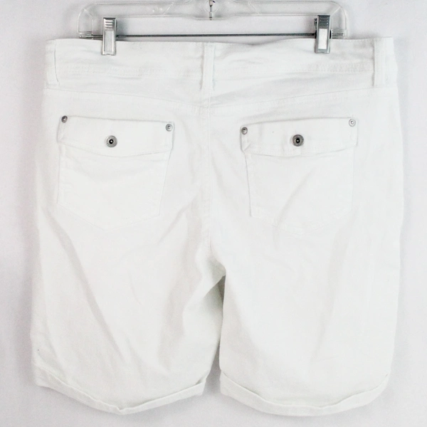 Style & Co. White Cotton Blend Shorts Women's Size 14