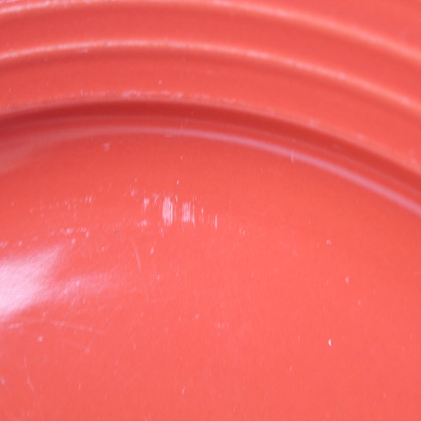 Lot of 4 Salad Pasta Dinner Plates Gibson Home Ceramic 8.25 Inch Cherry Red