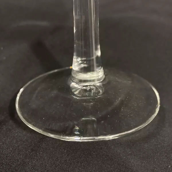 Set of 6 Etched Leaf Crystal Champagne Glasses Made In France 4.25 Inch