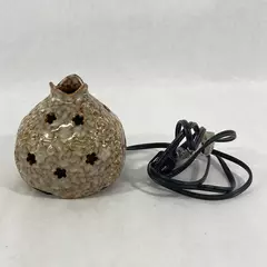 Scenterrific Ceramic Fragrance Warmer With LED Embossed Floral Pattern