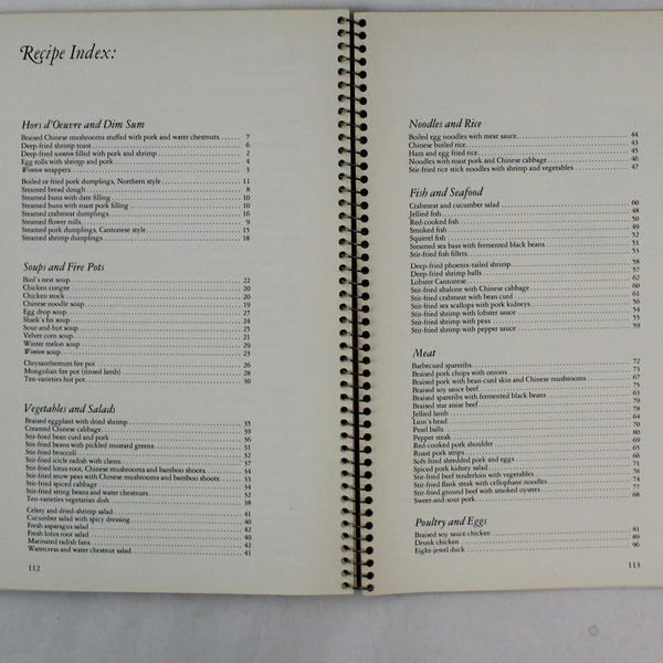 Chinese Cooking Recipes Book Time Life Foods of the World 1968 Spiral Bound
