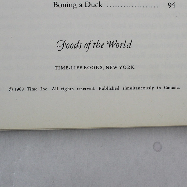 Chinese Cooking Recipes Book Time Life Foods of the World 1968 Spiral Bound